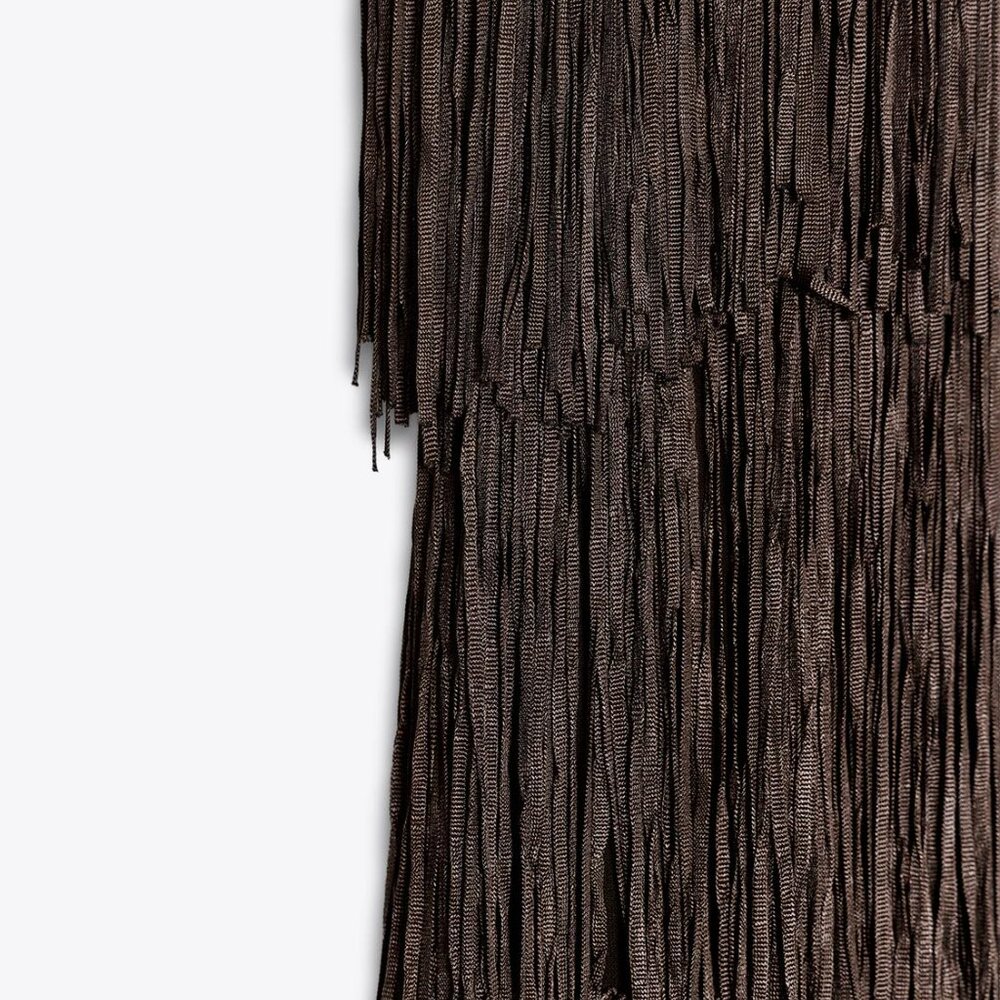 ZARA FRINGE DRESS - Picture 5 of 5